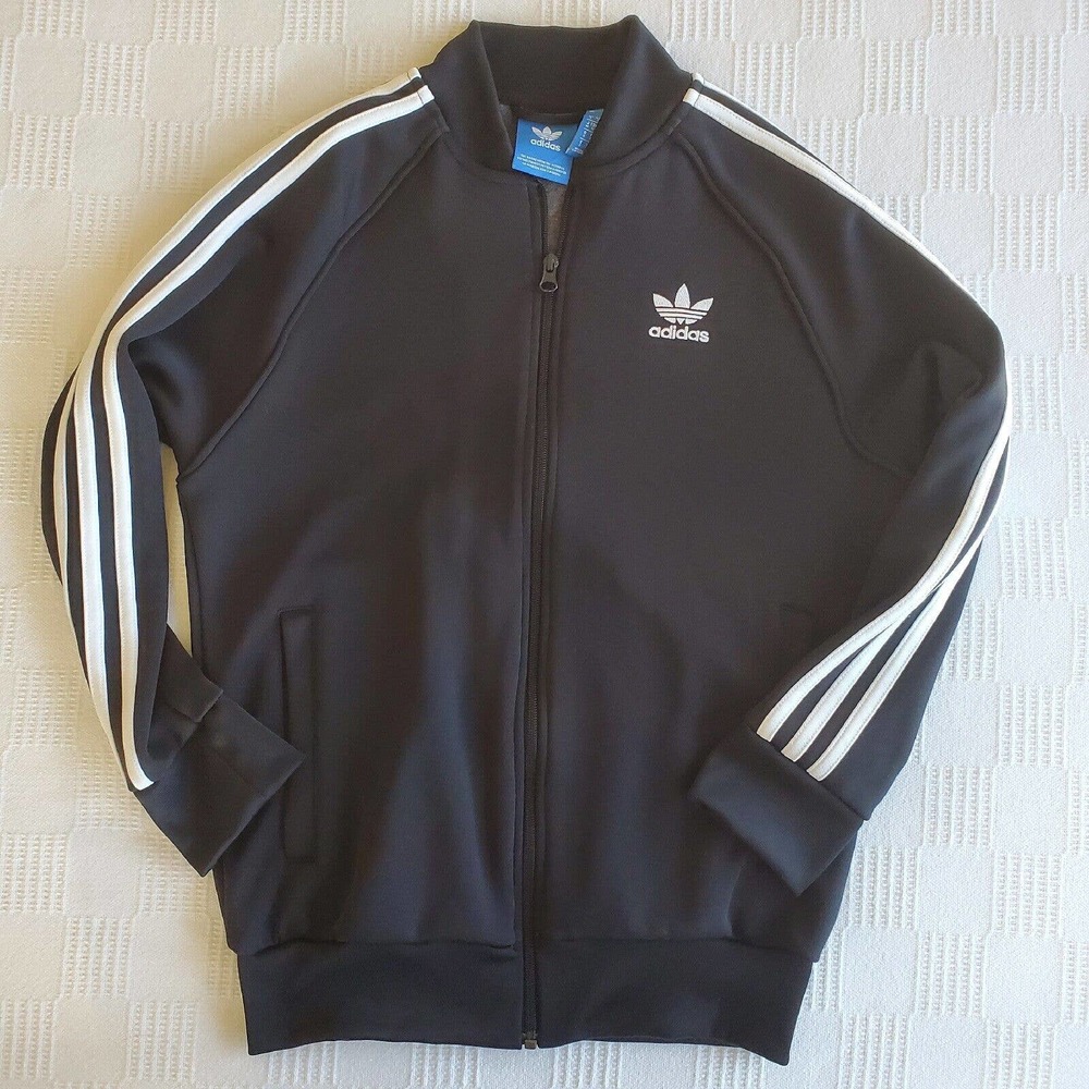 adidas | Women's Superstar Track Jacket Three Stripes Trefoil | Black | Small